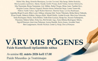 Näituse VÄRV MIS PÕGENES avamine 02.03.2026 kell 17.00 PAMTis