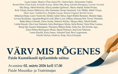 Näituse VÄRV MIS PÕGENES avamine 02.03.2026 kell 17.00 PAMTis